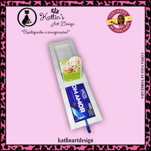 Caixa para Barra de Chocolate - Páscoa Cristã