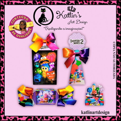 Kit Caixas Personalizadas Clássicas - Divertidamente 2