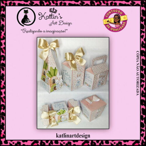 Kit Caixas Personalizadas Luxo - Páscoa