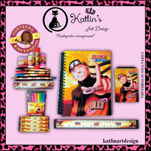 Kit Escolar 4 - Naruto