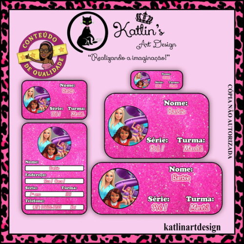 Kit Etiqueta Escolar - Barbie Dreamhouse Adventures