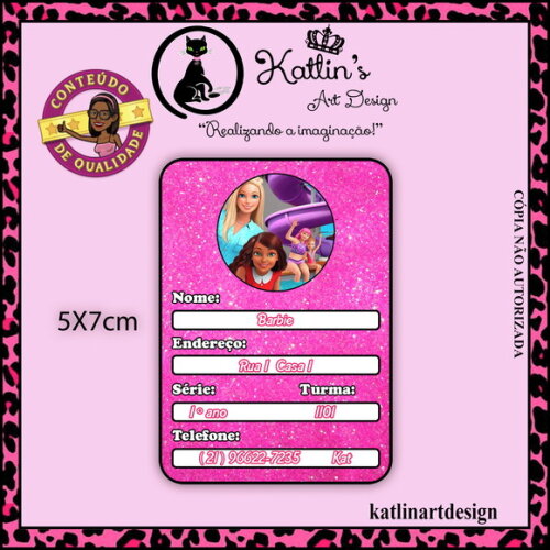 Kit Etiqueta Escolar - Barbie Dreamhouse Adventures