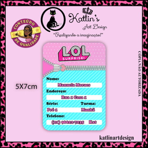 Kit Etiqueta Escolar - Lol Surprise