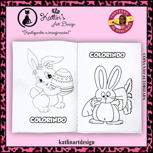 Livrinho para Colorir - Páscoa