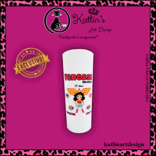 Long Drink Personalizado - Mulher Maravilha