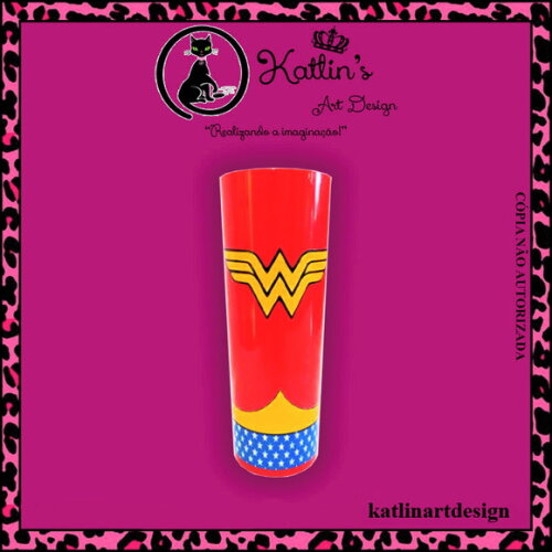 Long Drink Personalizado - Mulher Maravilha