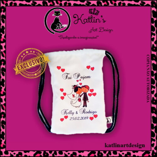 Mochila Sacola - Noivinhos