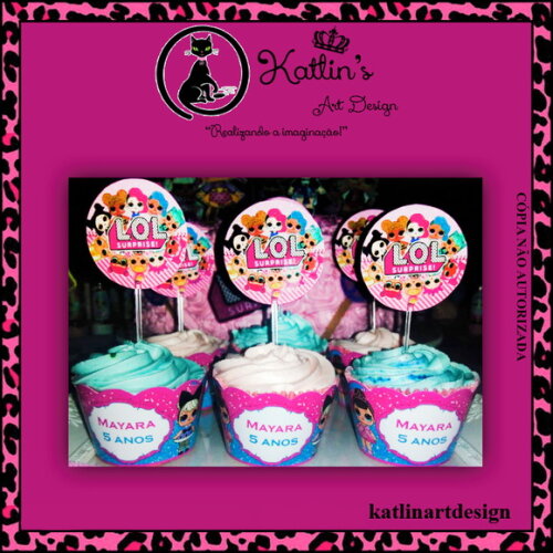 Saia Wrapper para Cupcake - Lol Surprise