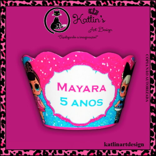 Saia Wrapper para Cupcake - Lol Surprise