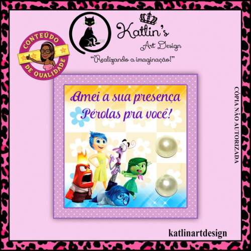 Tag com Brinco Pérola - Divertidamente