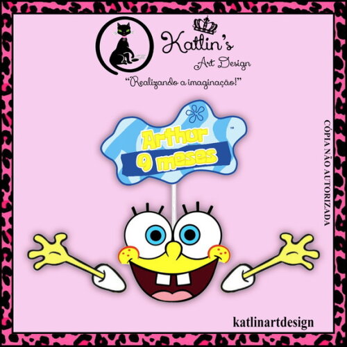 Topo de Bolo - Bob Esponja