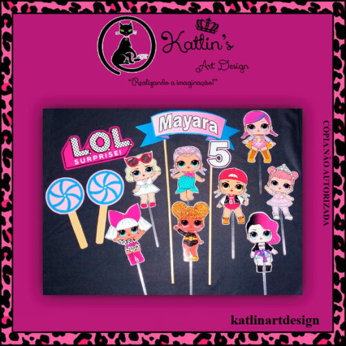 Topo de Bolo - LOL Surprise