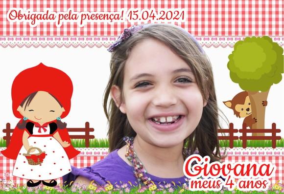 FOTO IMÃ - CHAPÉUZINHO VERMELHO - C/ 20 Unidades