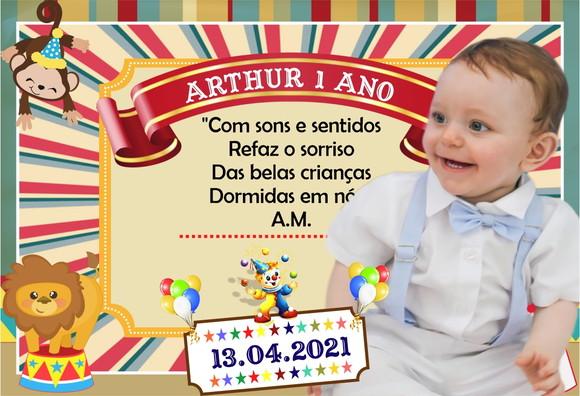 FOTO IMÃ - CIRCO MENINO - - C/ 20 Unidades