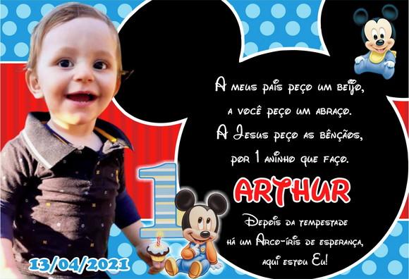 FOTO IMÃ - MICKEY BABY - C/ 20 Unidades