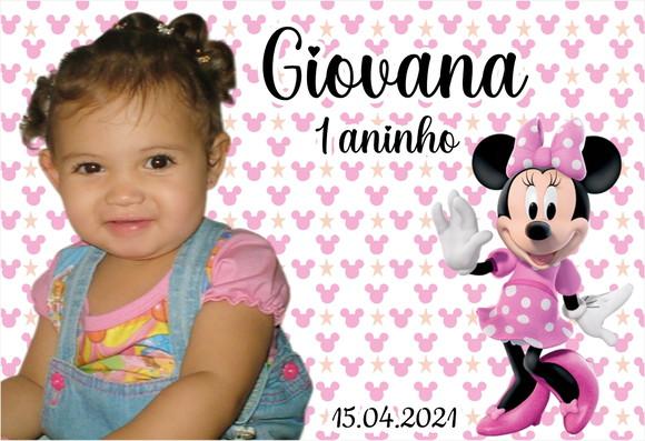 FOTO IMÃ - MINNIE ROSA - C/ 20 UNID.