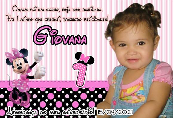 FOTO IMÃ - MINNIE ROSA - C/ 20 UNID.
