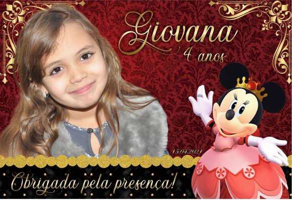FOTO IMÃ - MINNIE VERMELHA - C/ 20 UNID.