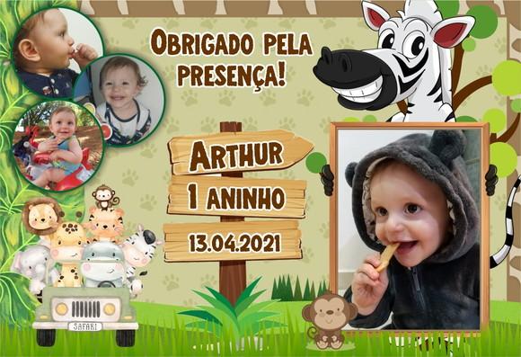 Foto Imã Personalizado - Safari - Kit com 20 Unid.