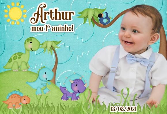 Foto Imã Personalizado - Dinossauro - C/ 20 Unid.