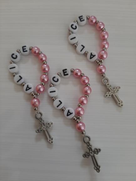 Mini Terço Personalizado Kit c/ 10 Unidades