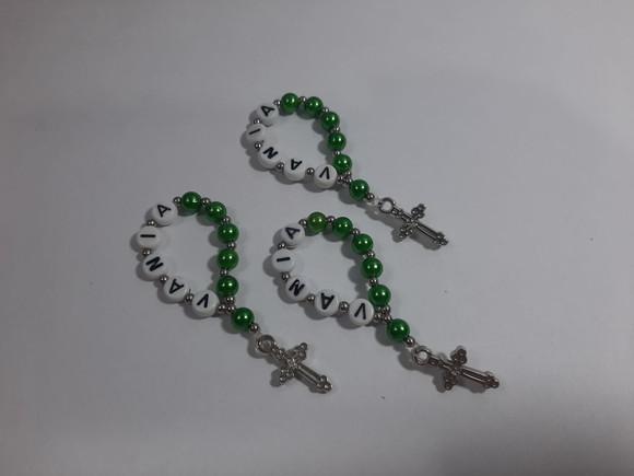 Mini Terço Personalizado Kit c/ 10 Unidades