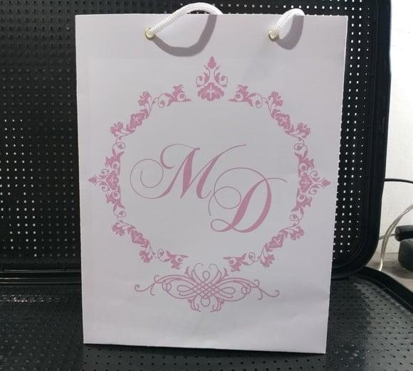 Sacola de Papel - Personalizada 28x18x5,5 c/ 10 Unid.