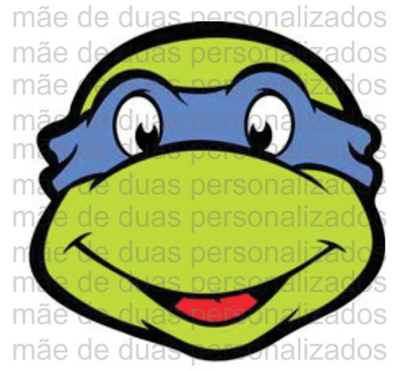 Mascara Personalizada c/ 10 Unidades - Tartarugas Ninja