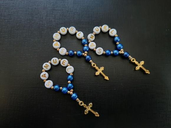 Mini Terço Personalizado - 15 Unidades