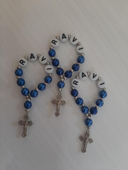Mini Terço Personalizado - 10 Unidades