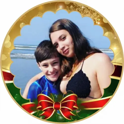 25 Bolas de Natal Personalizadas - 7cm com Foto