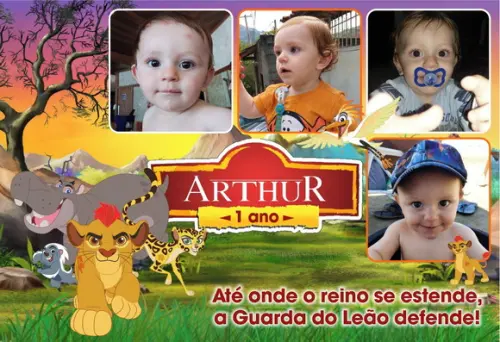 FOTO IÃ PERSONALIZADO - A GUARDA DO LEÃO - C/ 20 UNIDADES