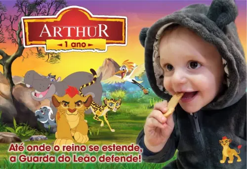 FOTO IÃ PERSONALIZADO - A GUARDA DO LEÃO - C/ 20 UNIDADES