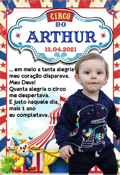 FOTO IMÃ - CIRCO MENINO - - C/ 20 Unidades
