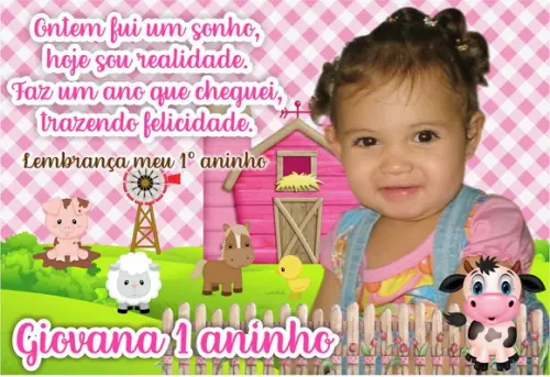 FOTO IMÃ - FAZENDINHA - C/ 20 Unidades