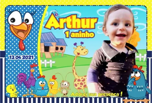 FOTO IMÃ - GALINHA PINTADINHA - C/ 20 Unidades