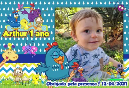 FOTO IMÃ - GALINHA PINTADINHA - C/ 20 Unidades