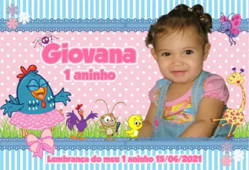 FOTO IMÃ - GALINHA PINTADINHA - C/ 20 Unidades