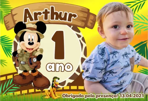 FOTO IMÃ - MICKEY SAFARI - - C/ 20 Unidades
