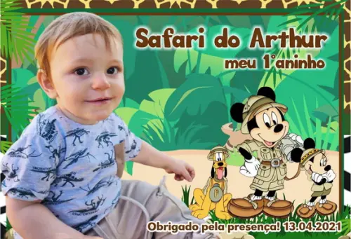 FOTO IMÃ - MICKEY SAFARI - - C/ 20 Unidades