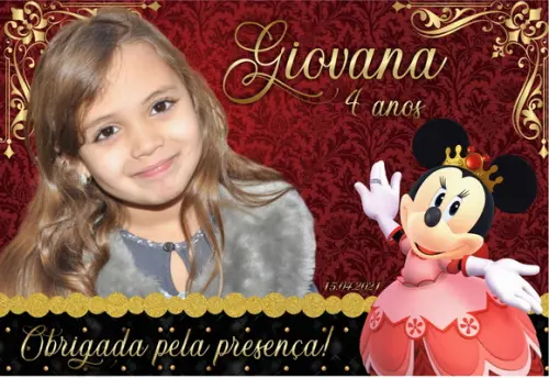 FOTO IMÃ - MINNIE VERMELHA - C/ 20 UNID.