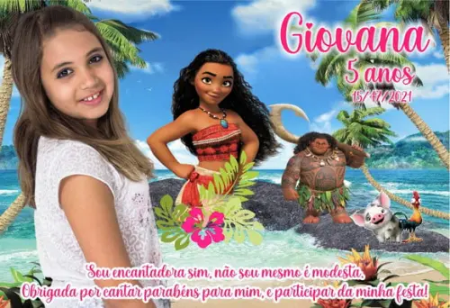 FOTO IMÃ - MOANA - C/ 20 UNIDADES
