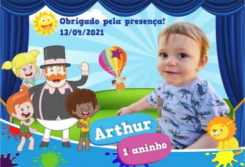 Foto Imã - Mundo Bita c/ 20 Unidades