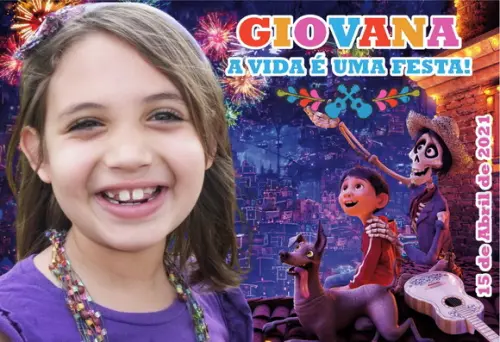 Foto Imã Personalizado - a Vida É Uma Festa c/ 20 Unidades