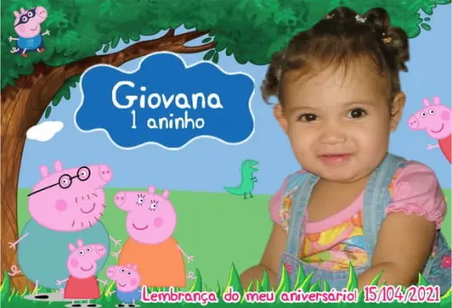 FOTO IMÃ PERSONALIZADO - MENINA C/ 20 UNIDADES