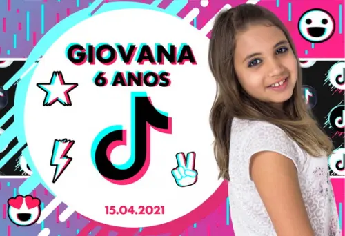 Foto Imã Personalizado - Tik Tok - 20 Unid.