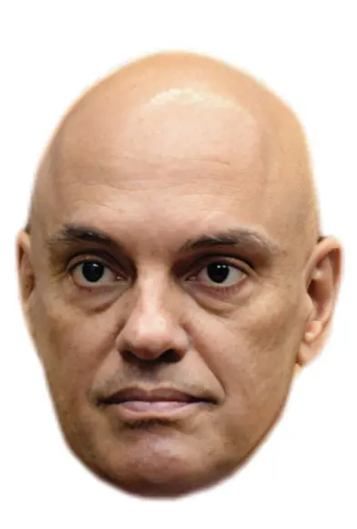 Mascaras Personalizadas Alexandre de Moraes - 05 Unidades