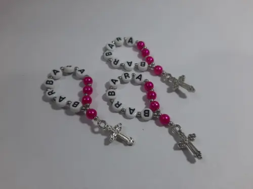 Mini Terço Personalizado Kit c/ 10 Unidades