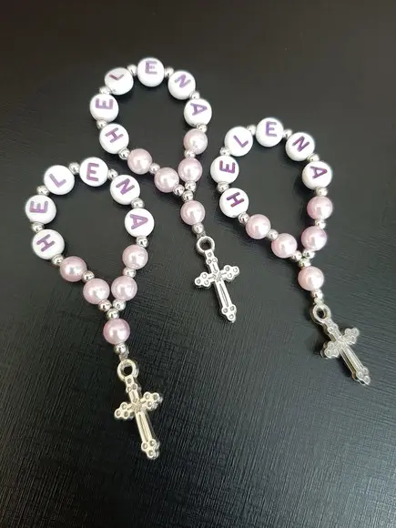 Mini Terço Personalizado Kit c/ 15 Unidades