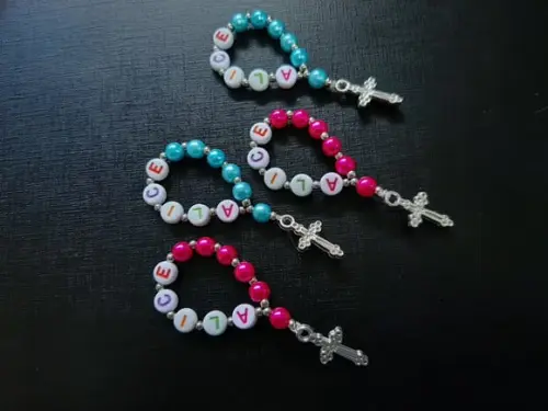 Mini Terço Personalizado Kit c/ 10 Unidades